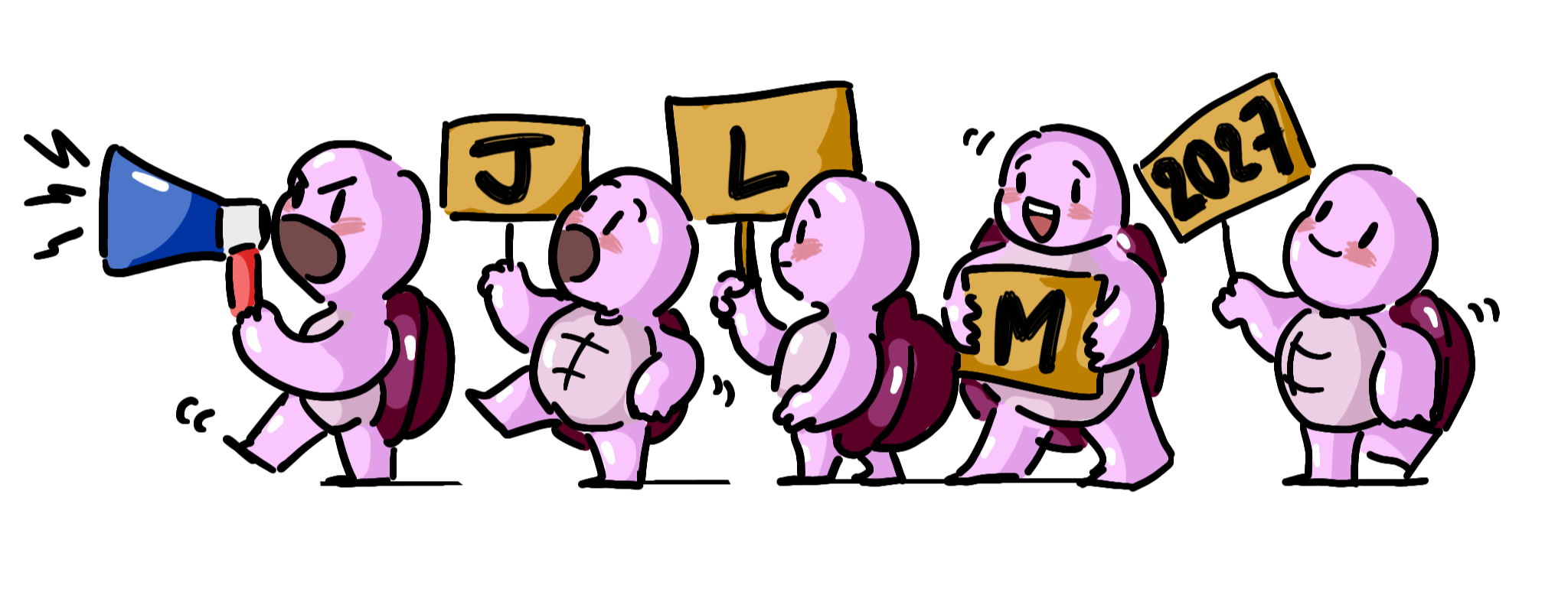 image d'un groupe de tortues sagaces - Illustration par Hello Melro'